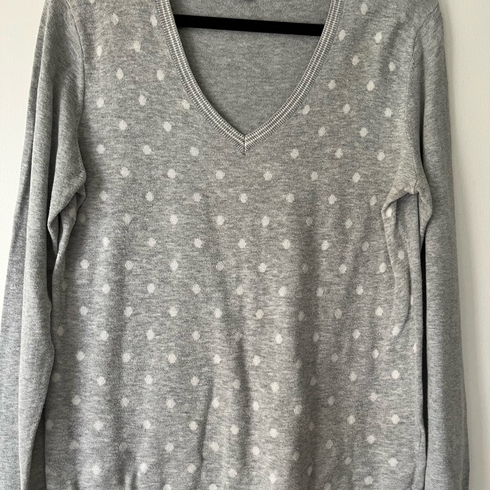 Tommy Hilfiger Gray Cotton Sweater
